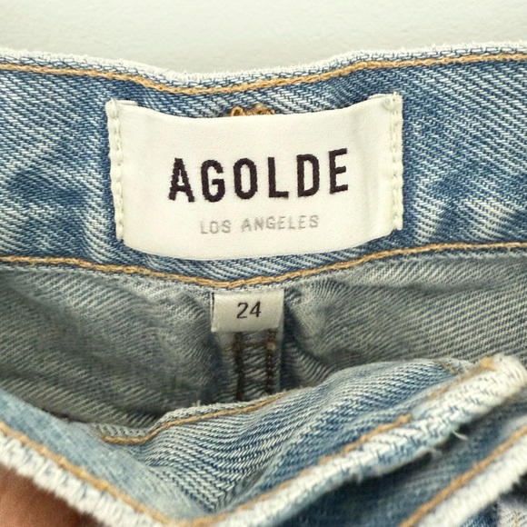 AGOLDE Parker Cut Off Shorts | Size 24 - Picture 4 of 8